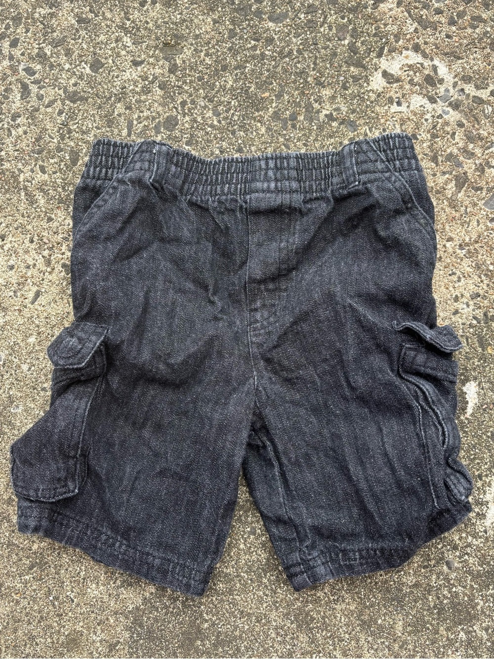 Garanimals Black Cargo Shorts with Side Pockets